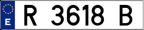 Trailer License Plate